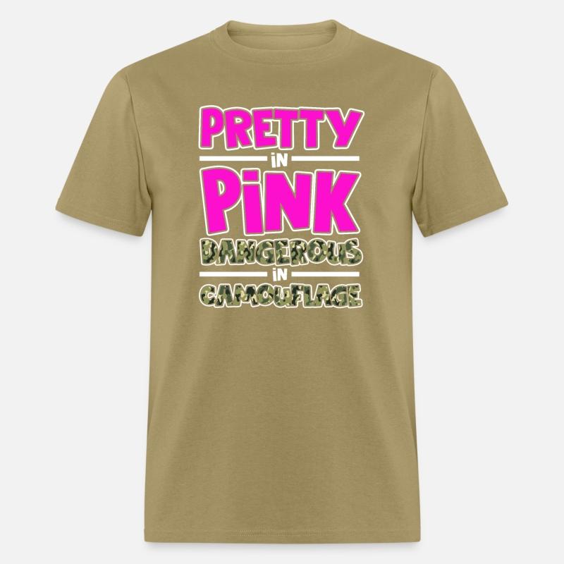 Pretty in Pink Dangerous in Camouflage Funny Amazi