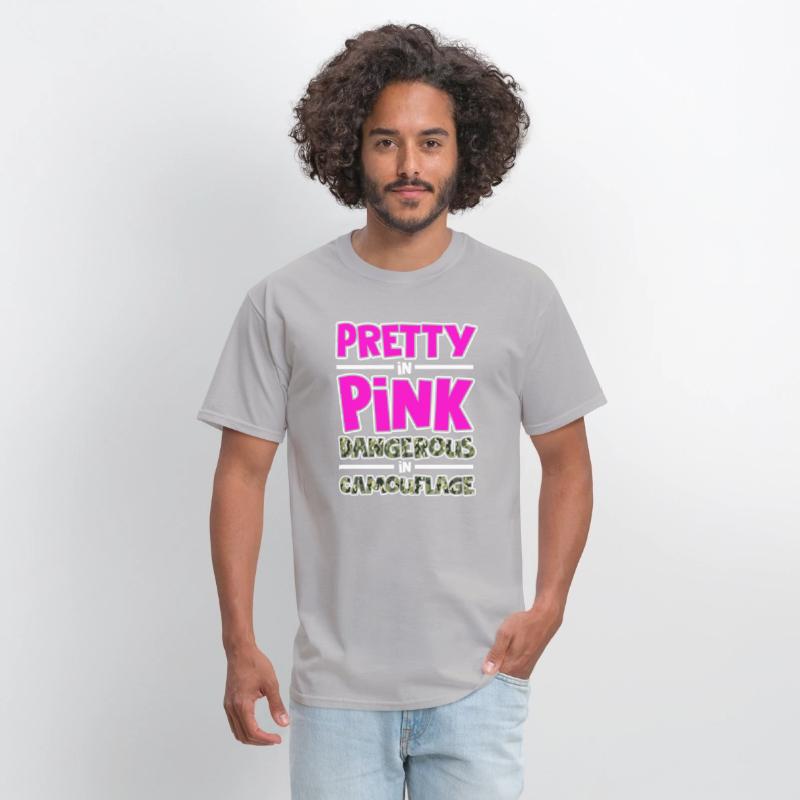 Pretty in Pink Dangerous in Camouflage Funny Amazi