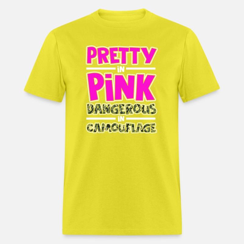 Pretty in Pink Dangerous in Camouflage Funny Amazi