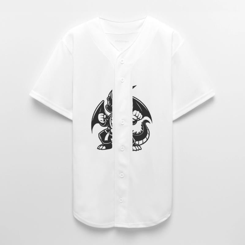 Proud Karate Wing Dragon Cartoon Style