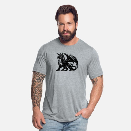 Proud Mighty Dragon With Large Wings