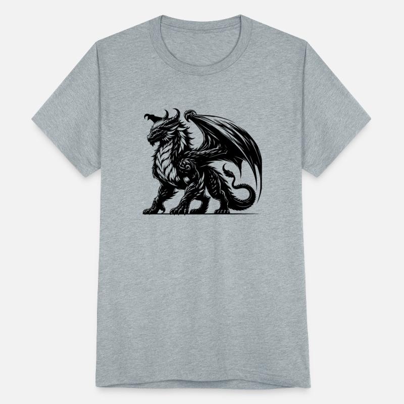 Proud Mighty Dragon With Large Wings