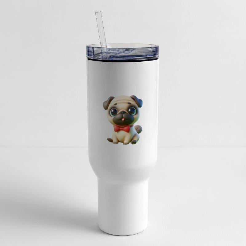 Pug dog in a bow tie