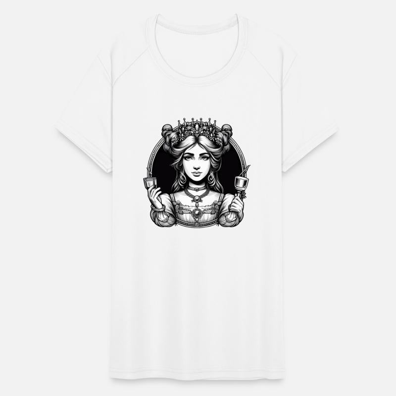 Queen of Cards - Monochrome Illustration