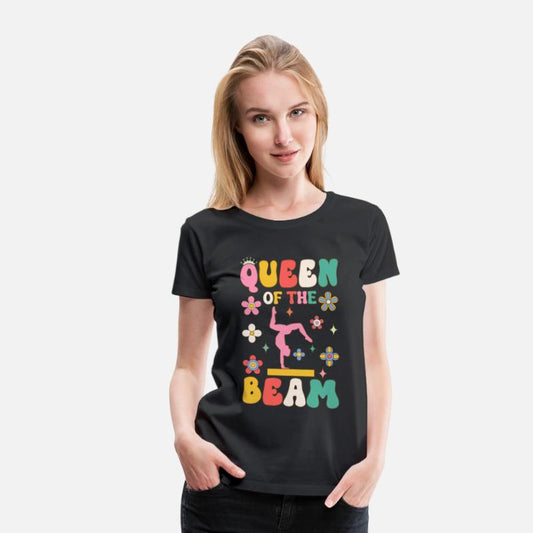 Queen Of The Beam Groovy Gymnast Gymnastics Acroba