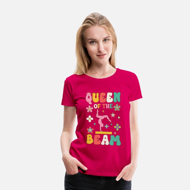 Queen Of The Beam Groovy Gymnast Gymnastics Acroba