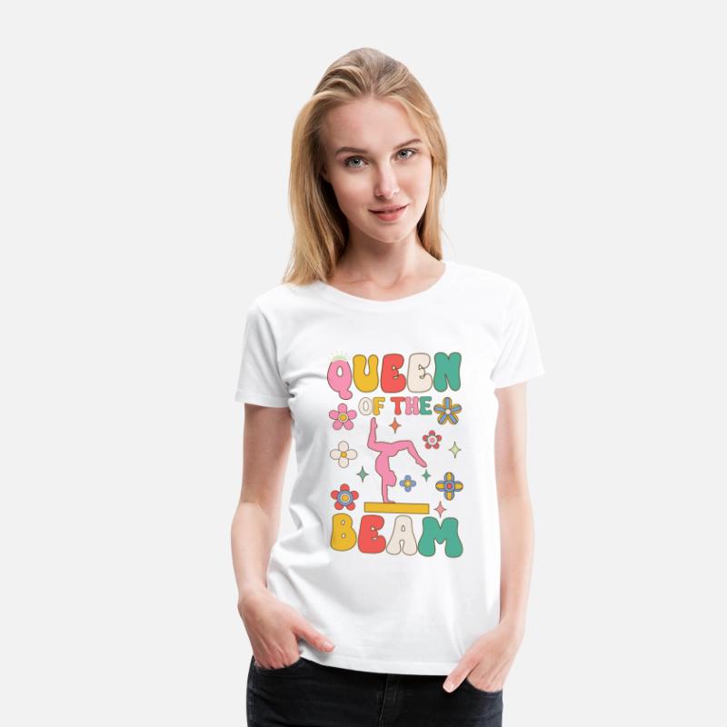 Queen Of The Beam Groovy Gymnast Gymnastics Acroba