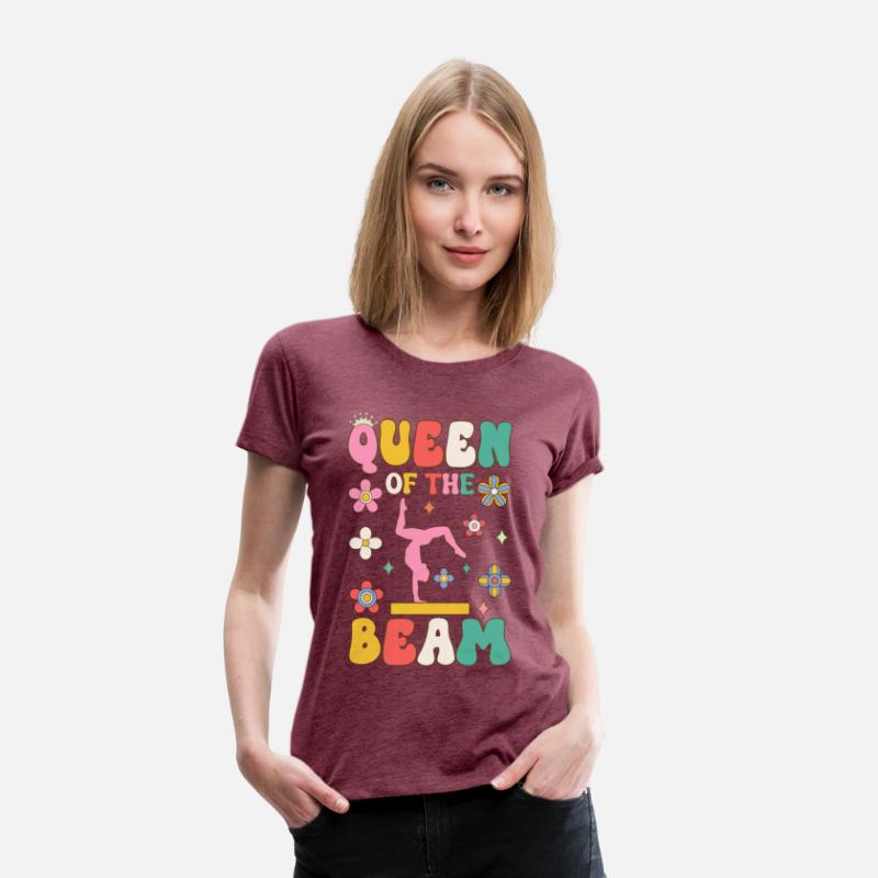 Queen Of The Beam Groovy Gymnast Gymnastics Acroba
