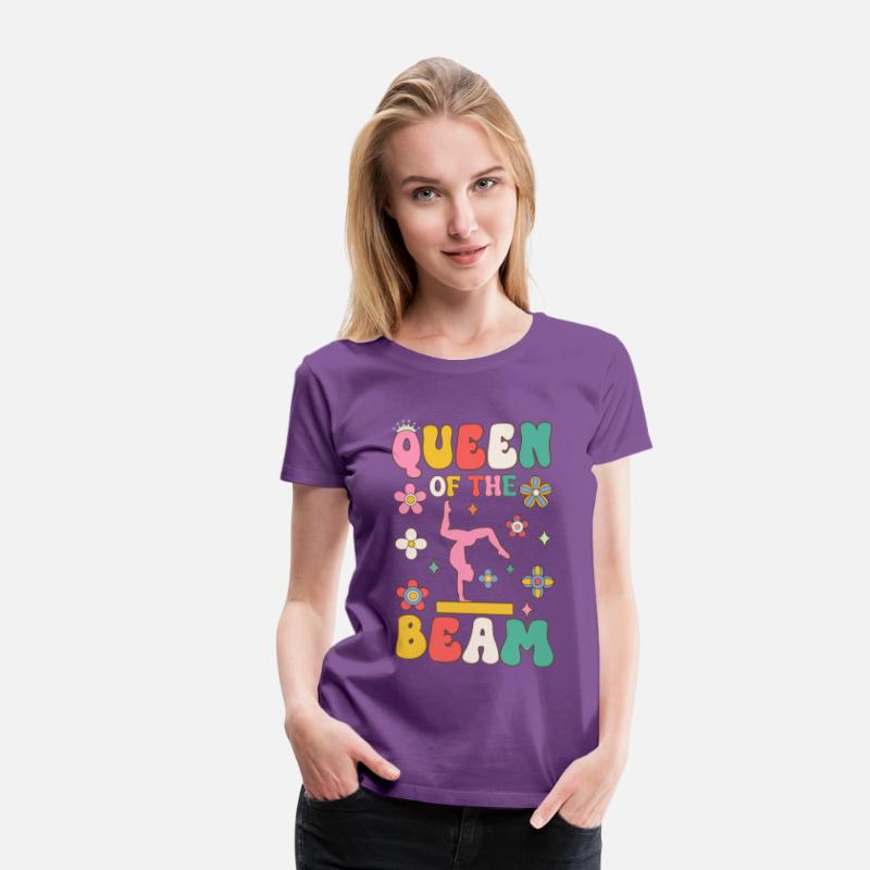 Queen Of The Beam Groovy Gymnast Gymnastics Acroba