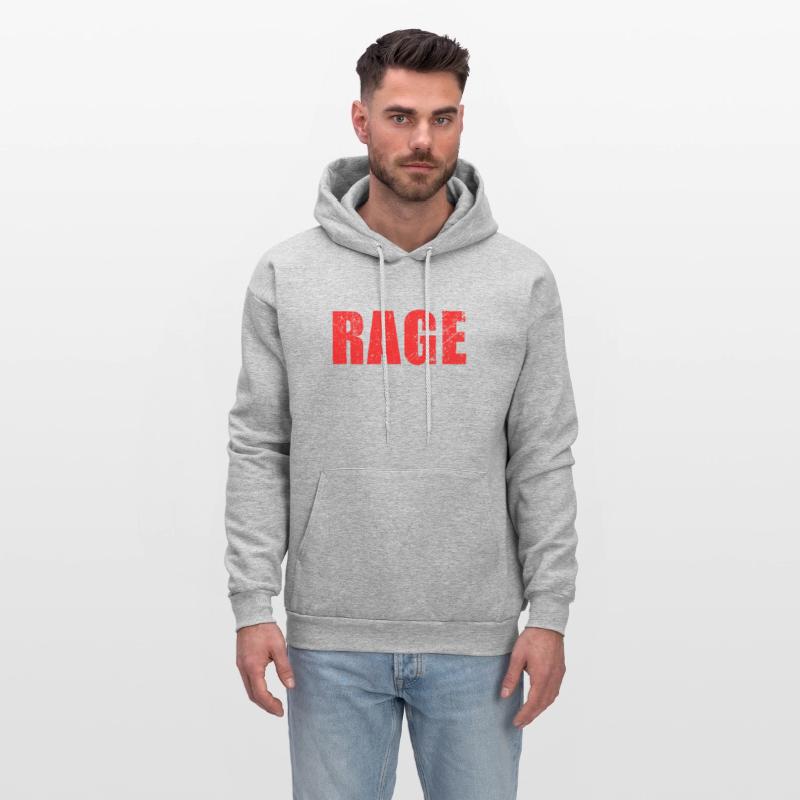 Rage Large Letter Red Text