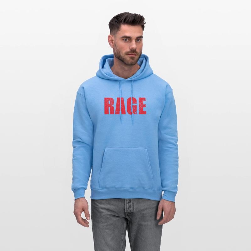 Rage Large Letter Red Text