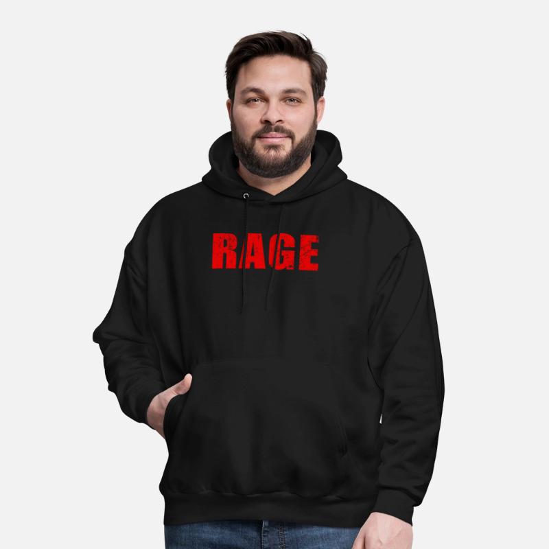 Rage Large Letter Red Text