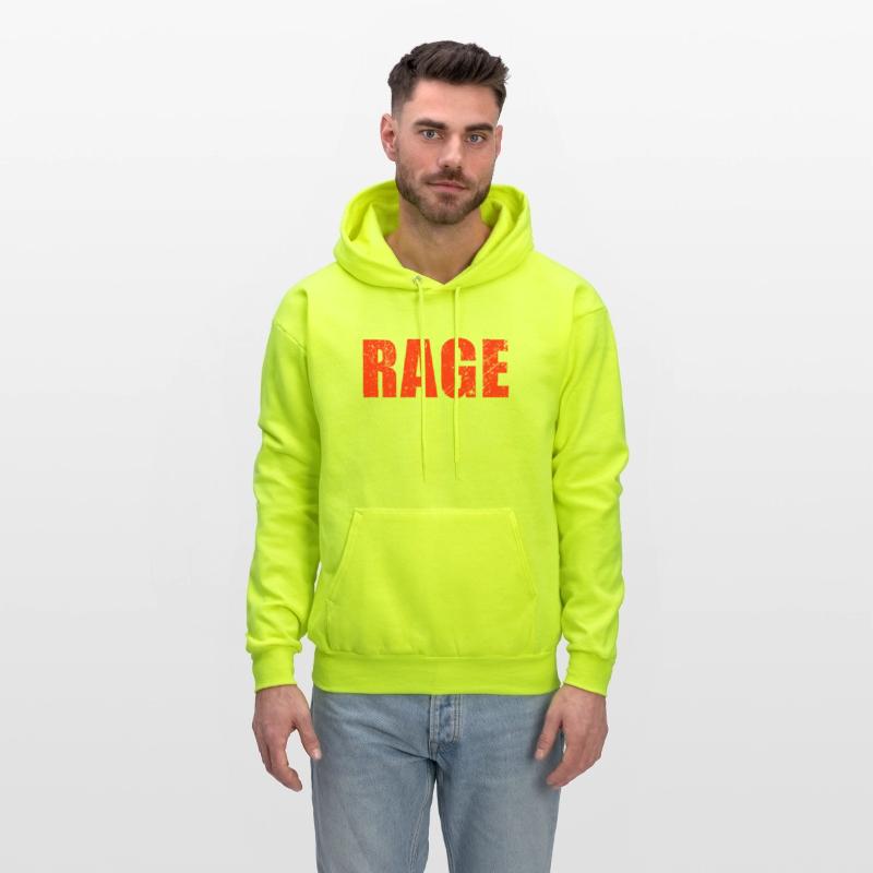 Rage Large Letter Red Text
