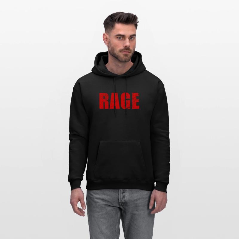 Rage Large Letter Red Text