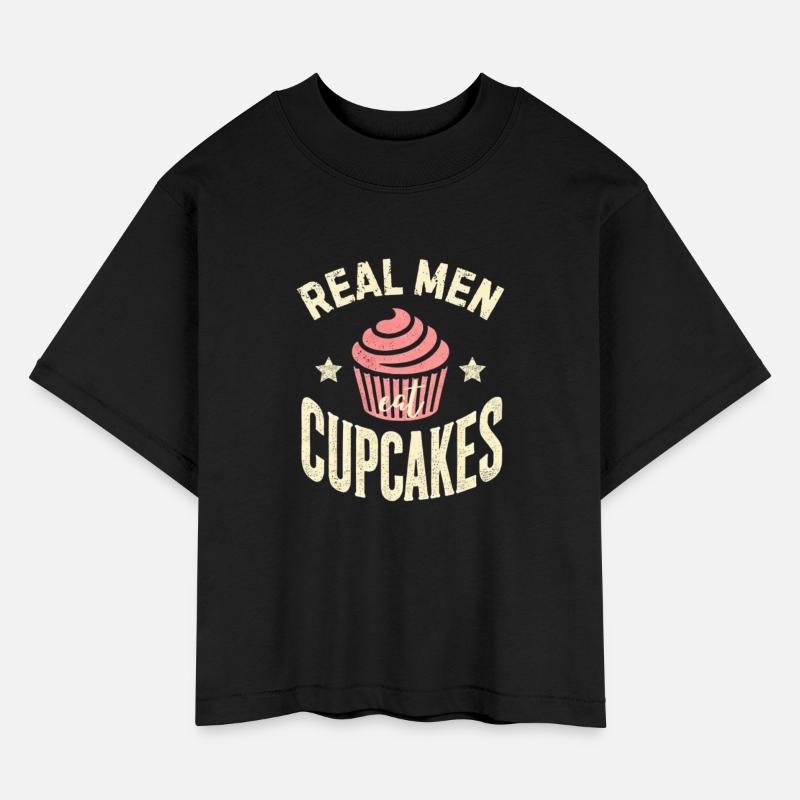 Real Men Eat Cupcakes Distressed Vintage Look