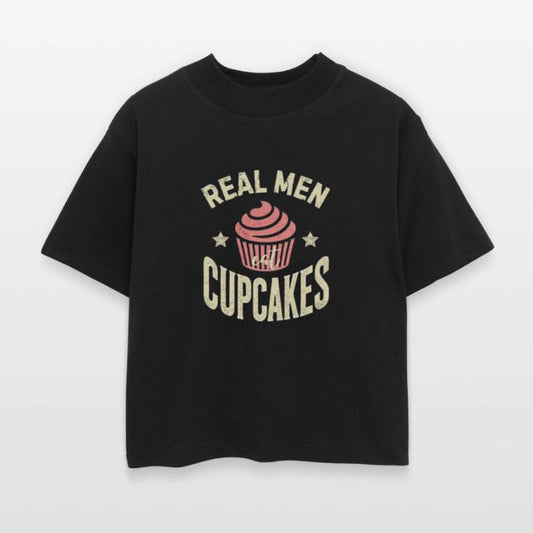 Real Men Eat Cupcakes Distressed Vintage Look