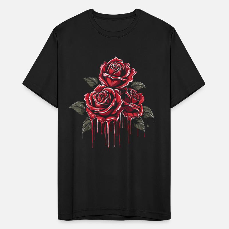 Red Rose Goth Cool