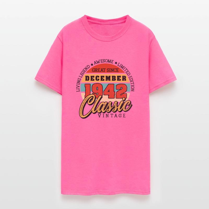 Retro 80 Years December 1942 Birthday Vintage