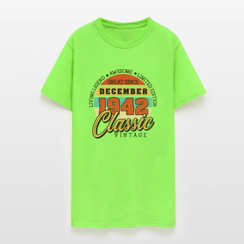 Retro 80 Years December 1942 Birthday Vintage