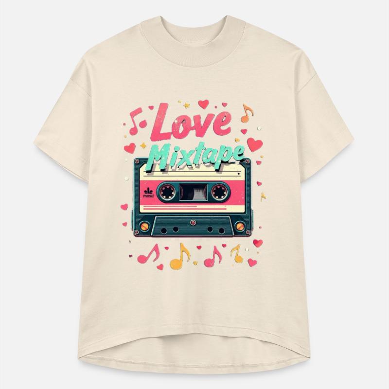 Retro Love Mixtape Cassette Art