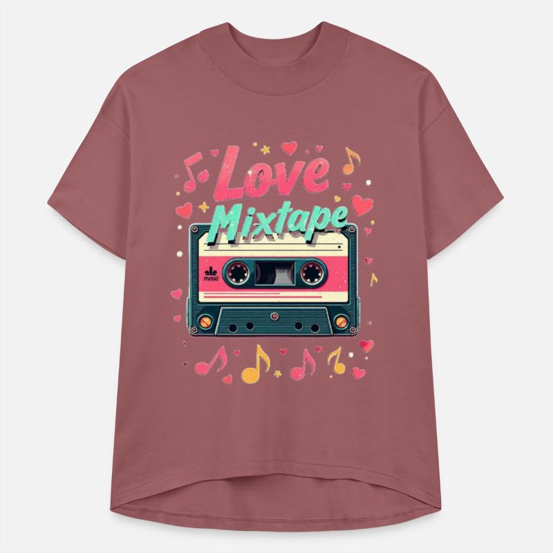Retro Love Mixtape Cassette Art