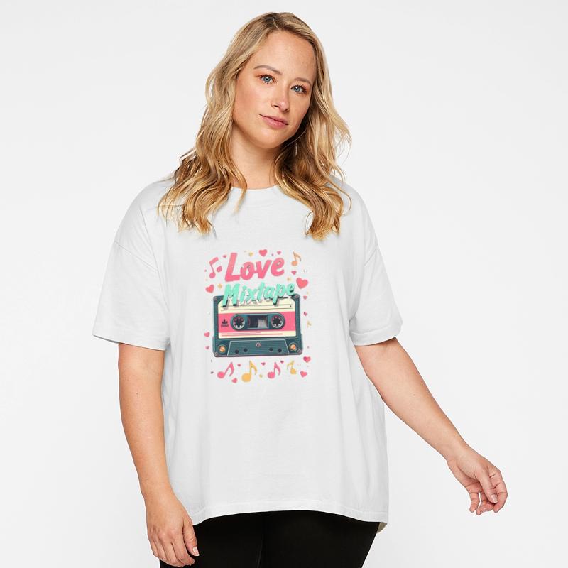 Retro Love Mixtape Cassette Art