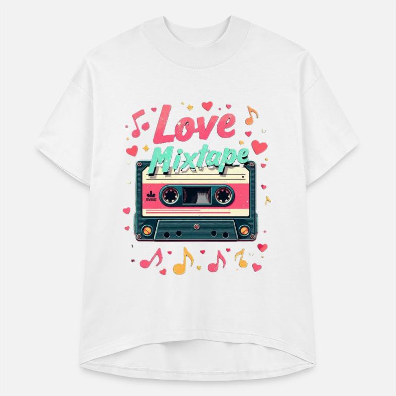 Retro Love Mixtape Cassette Art