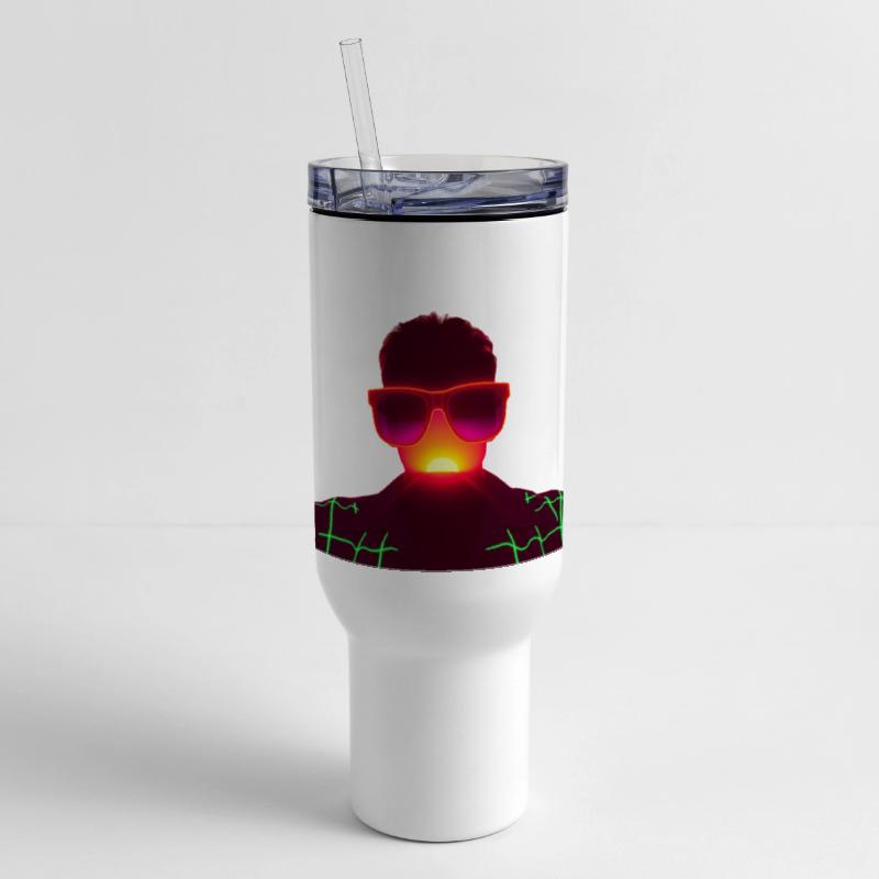 Retro Neon Sunburst Portrait Shirt