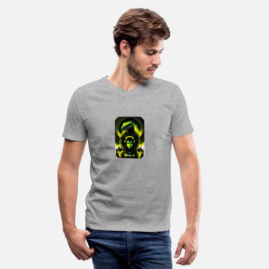 Retro Sci-Fi Reptilian Design Shirt! v8