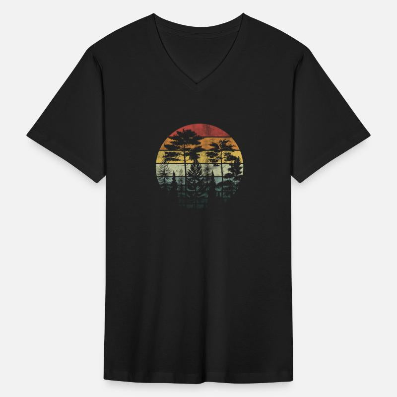 Retro Style Wildlife Trees Outdoors Nature Forest