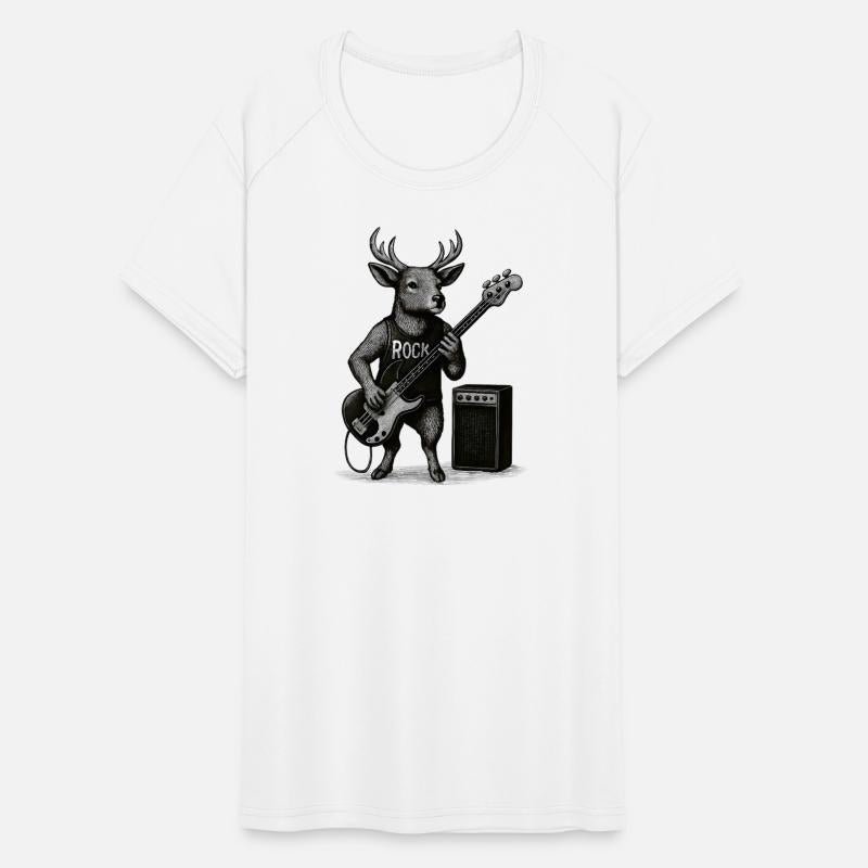 Rock Deer Guitar Illustration