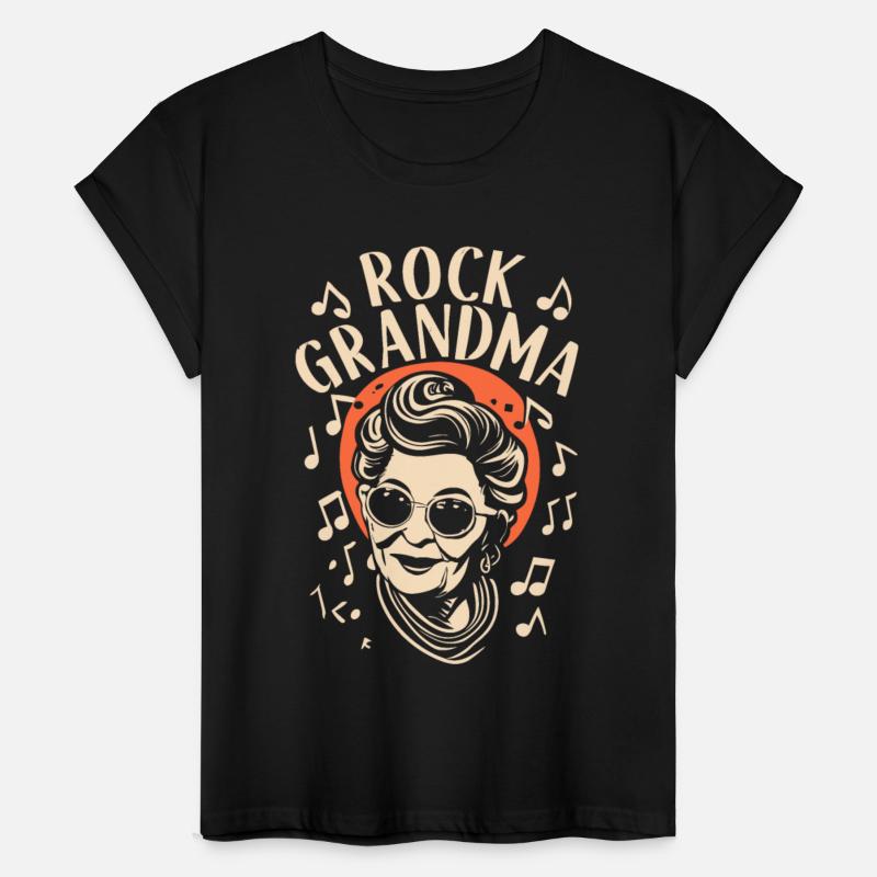 Rock Grandma Rocker Grandmother Music Lover