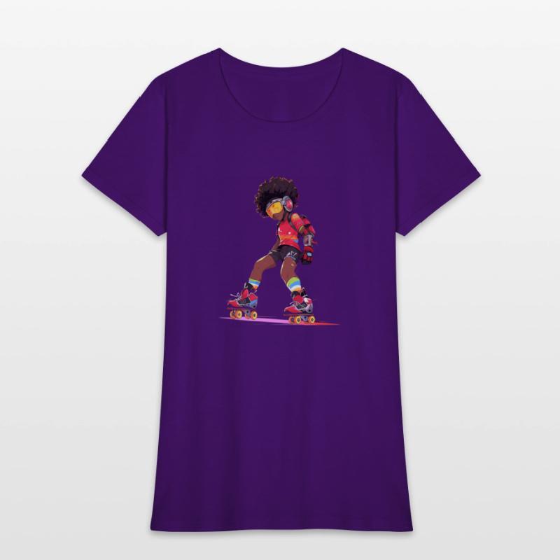 Roller Skating Afro Kids Roller Skates African