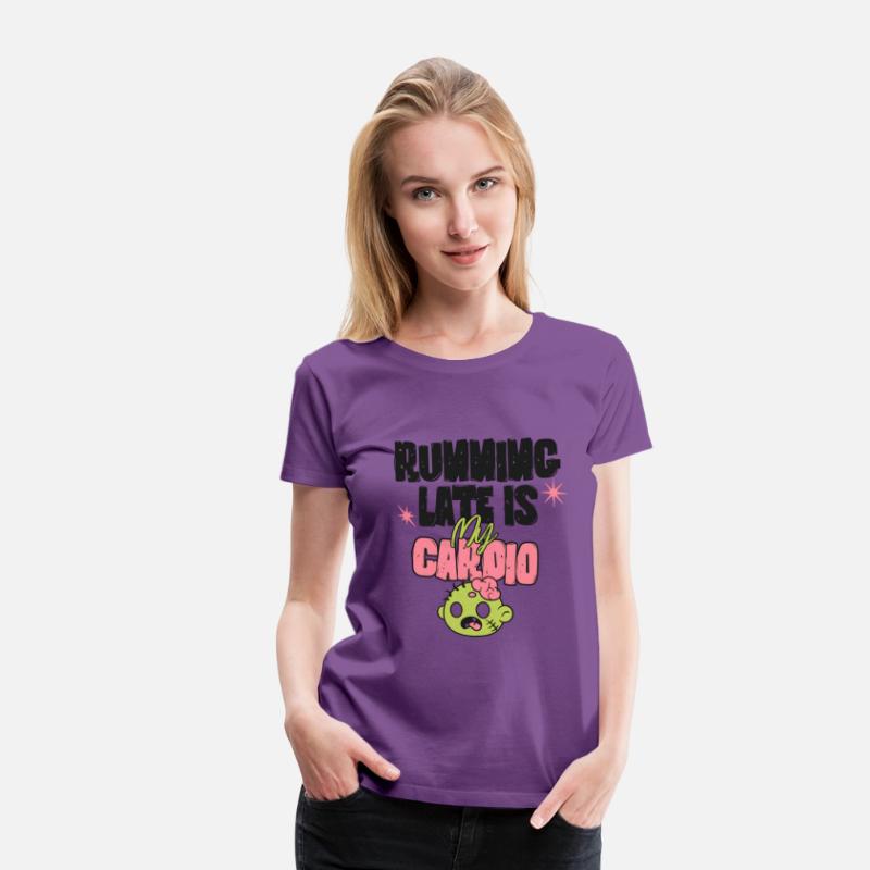 Running Late Is My Cardio | Funny Zombie Shirt