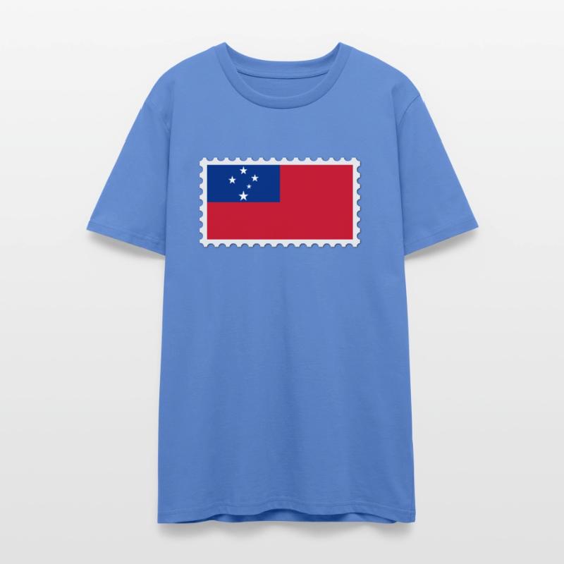 Samoa flag stamp