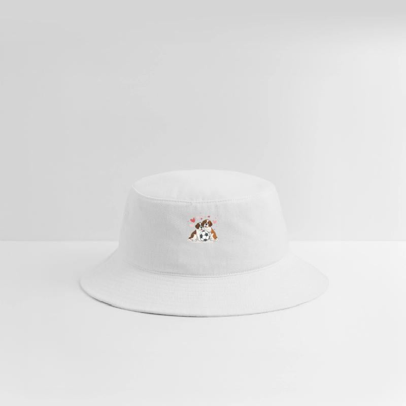 San Bernardo with soccer ball for Valentine's Day