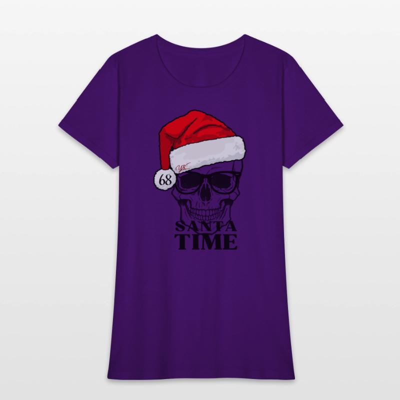 Santa time skull
