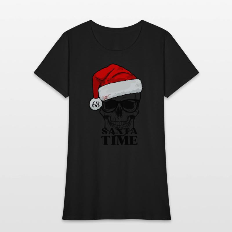 Santa time skull