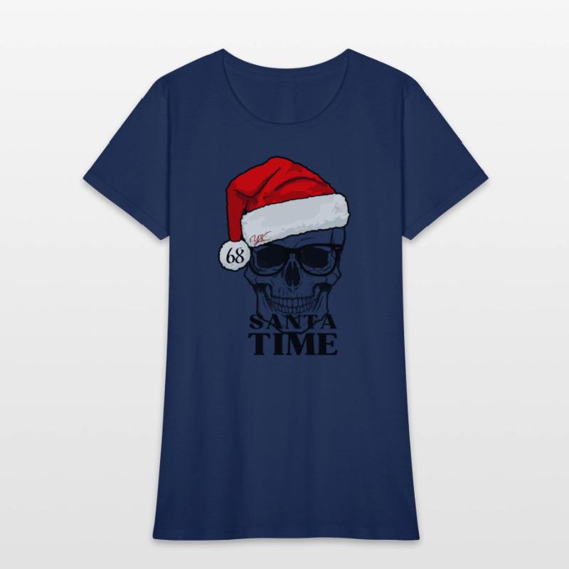 Santa time skull