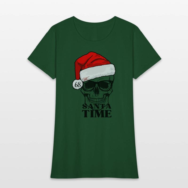 Santa time skull