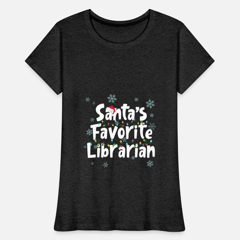 Santa's Favorite Librarian Funny Christmas