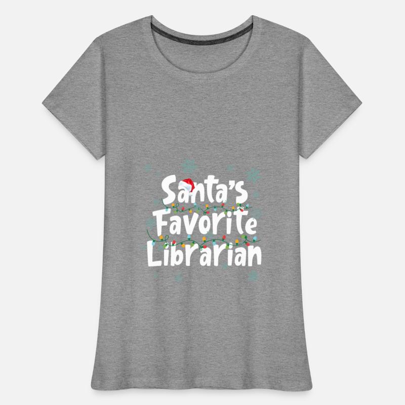 Santa's Favorite Librarian Funny Christmas