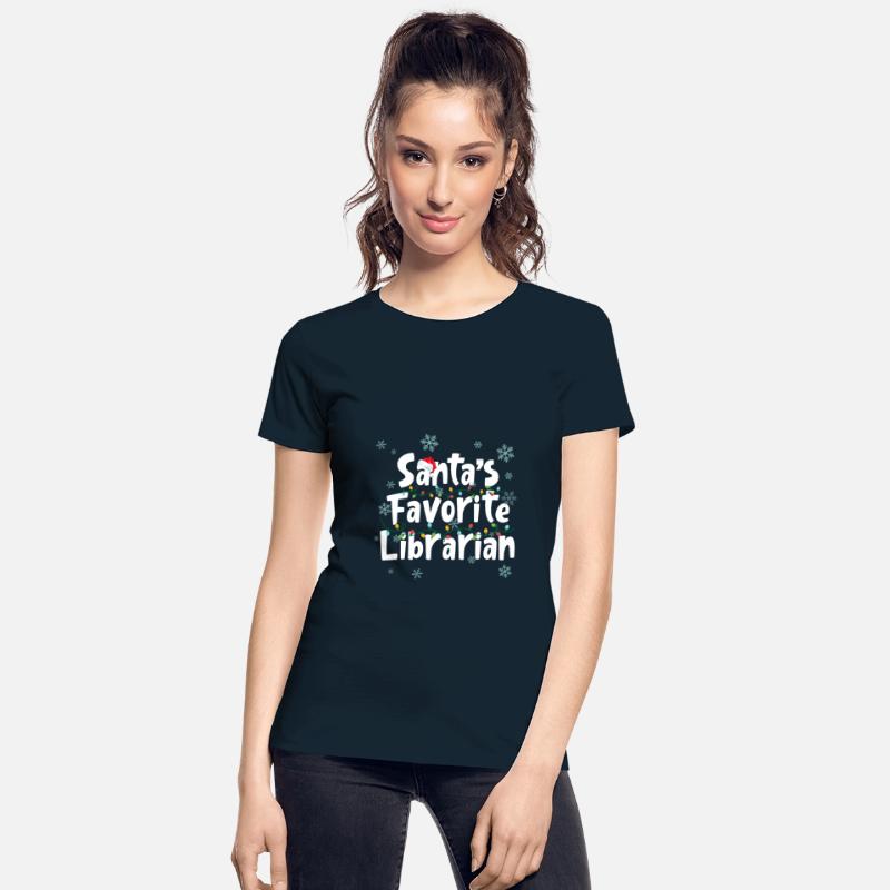 Santa's Favorite Librarian Funny Christmas