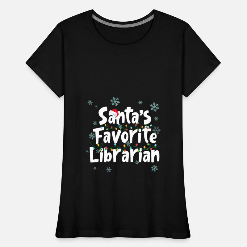 Santa's Favorite Librarian Funny Christmas