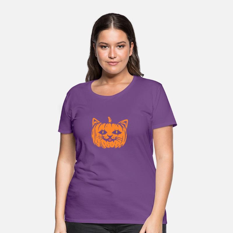 Scary Cat Pumpkin Halloween
