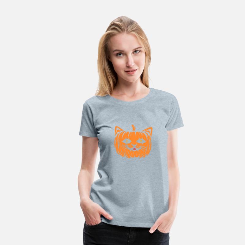 Scary Cat Pumpkin Halloween
