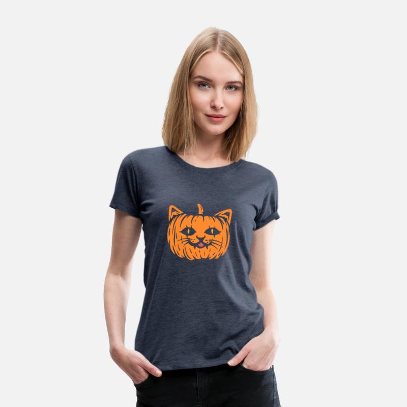 Scary Cat Pumpkin Halloween