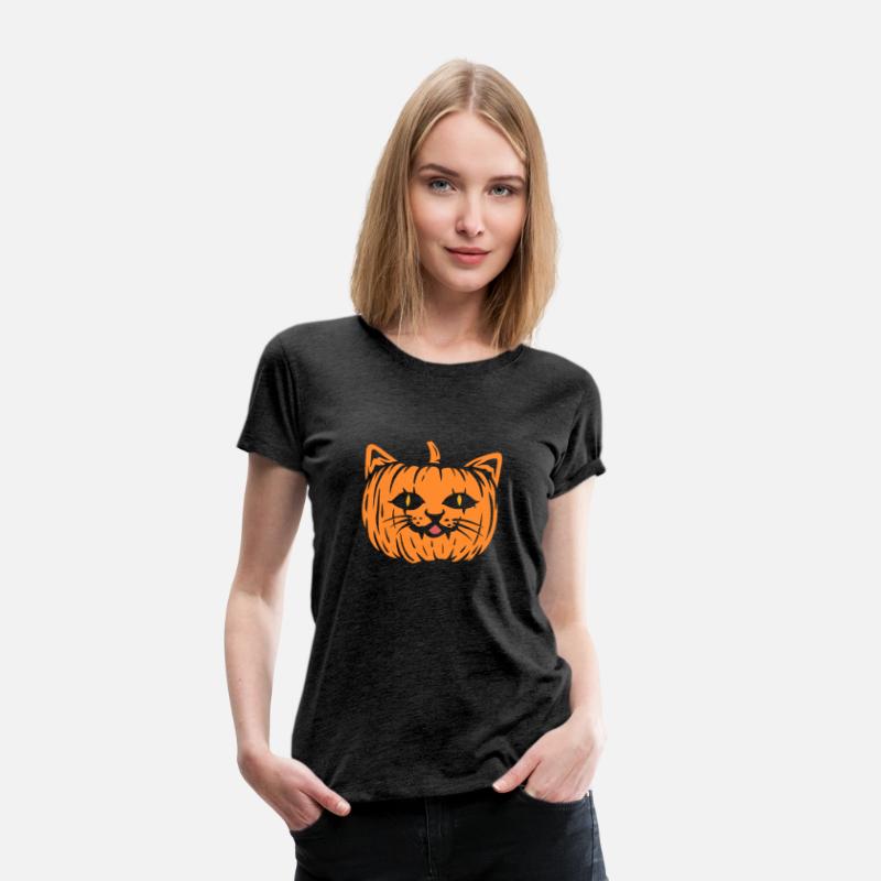 Scary Cat Pumpkin Halloween