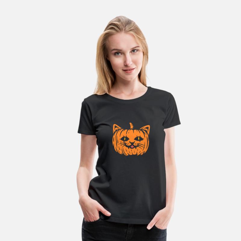 Scary Cat Pumpkin Halloween