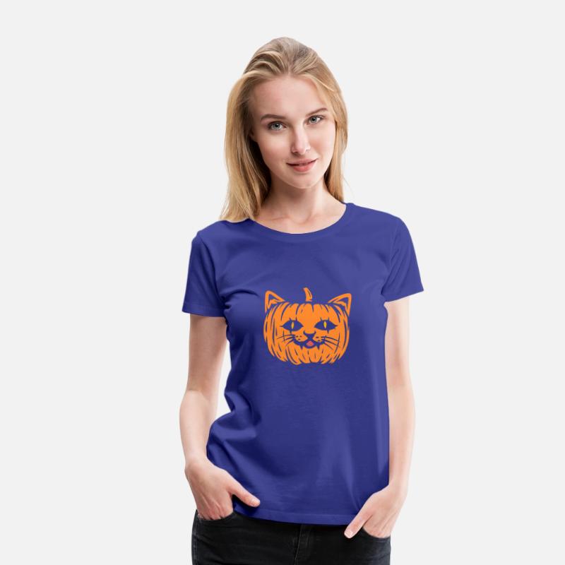 Scary Cat Pumpkin Halloween